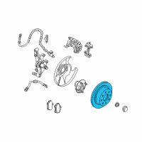 OEM Kia Spectra Disc-Rear Brake Diagram - 0K2AA26251B