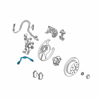 OEM 2001 Kia Spectra Flexible Hose Diagram - 0K2A243810C