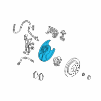 OEM 2001 Kia Sephia Dust Rear Cover, Right Diagram - 0K2A326261