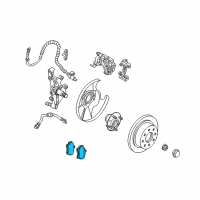 OEM 2001 Kia Spectra Pad Set-Rear Diagram - 0K9A02628Z