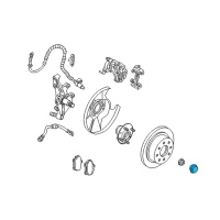 OEM 1994 Kia Sephia Hub Cap Diagram - 0K20126071