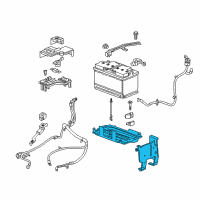 OEM GMC Battery Tray Diagram - 84081576