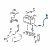 OEM Cadillac XT5 Negative Cable Diagram - 84461733