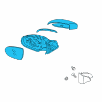 OEM Hyundai Mirror Assembly-Outside Rear View, LH Diagram - 87610-F3050