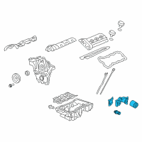 OEM 2016 Chevrolet Impala Limited Oil Filter Housing Diagram - 12657486