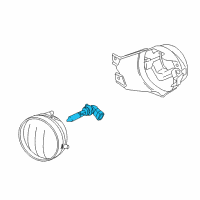 OEM 2010 Toyota Sequoia Fog Lamp Bulb Diagram - 90981-AD002