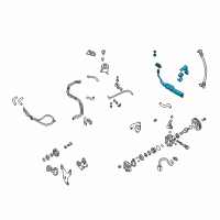 OEM 1999 Nissan Altima Hose & Tube Set-Power Steering Diagram - 49710-9E000