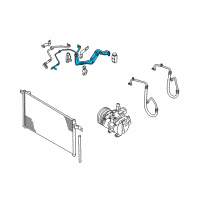 OEM 2010 Kia Rio5 Suction Pipe Assembly Diagram - 977601G010