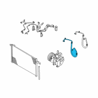 OEM 2010 Kia Rio Suction Hose Diagram - 977631G010