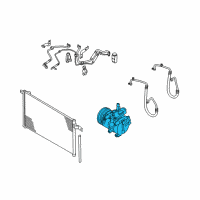 OEM Kia Rio5 Reman Compressor Assembly Diagram - 977011G010DR