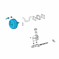 OEM 2004 Toyota Tacoma Booster Assembly, Brake Diagram - 44610-04110