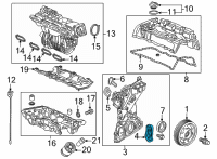 OEM Honda Accord Cover, Chain Case Diagram - 11412-RPY-G00