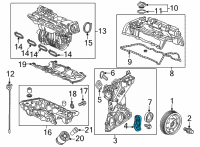 OEM 2018 Honda Accord Cover, Chain Case Diagram - 11412-RPY-G00