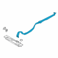 OEM BMW X6 Transmission Oil Cooler Line Diagram - 17-22-7-628-062