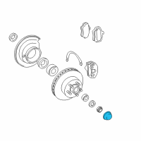 OEM Cadillac Outer Bearing Cap Diagram - 15602628