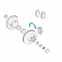 OEM 2002 Chevrolet Express 2500 Hose Asm, Front Brake Diagram - 19366729