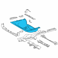 OEM 2015 Toyota RAV4 Rear Floor Pan Diagram - 58311-42132