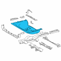 OEM Toyota RAV4 Rear Floor Pan Diagram - 58311-42132