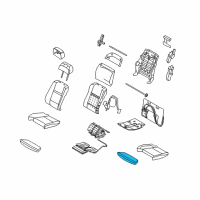 OEM 2012 BMW X6 Thigh Support Upholstery Diagram - 52-10-7-167-373