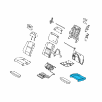 OEM 2011 BMW X6 Padded Section, Comfort Seat, A/C Leather Diagram - 52-10-7-292-791
