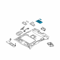 OEM 2008 BMW 335i Interior Light, Rear Diagram - 61-31-9-201-629