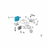 OEM Hyundai Core & Seal Assembly-Evaporator Diagram - 97610-38000