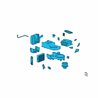 OEM Hyundai Evaporator & Blower Unit Diagram - 97601-3D255