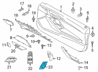 OEM 2021 BMW 840i xDrive Gran Coupe BUTTON, CENTRAL LOCKING SYST Diagram - 61-31-7-950-563