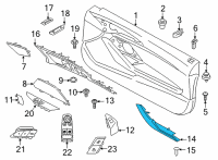 OEM 2022 BMW 840i xDrive Gran Coupe COVER OF SCREW, LEFT Diagram - 51-41-6-996-175