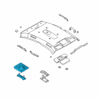 OEM 2002 Infiniti Q45 Lamp Assembly-Map Diagram - 26430-AR018