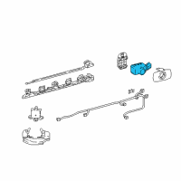 OEM Lexus LS500h Sensor, Ultrasonic Diagram - 89341-33220-B3