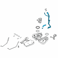 OEM 2009 Ford Flex Filler Tube Diagram - 8A8Z-9034-C