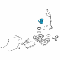 OEM Ford Flex Fuel Pump Diagram - 8A8Z-9H307-A