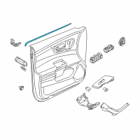 OEM 2017 Nissan Altima Seal Assy-Front Door Inside RH Diagram - 80834-3TA0A
