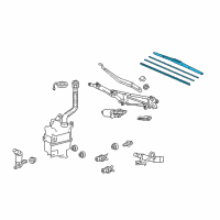 OEM 2015 Lexus RX450h Front Wiper Blade, Right Diagram - 85212-0E020