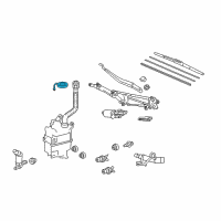 OEM Lexus RX400h Cap, Washer, D Diagram - 85386-60070