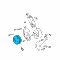 OEM 2000 Dodge Ram 1500 Pulley-Power Steering Pump Diagram - 53005614