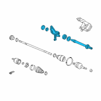 OEM 2005 Acura RL Shaft Assembly, Half Diagram - 44500-SJA-000