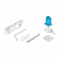 OEM 2021 Ford Transit-250 Jack Assembly Diagram - BK3Z-17080-AL