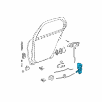 OEM Pontiac Sunfire Lock Diagram - 22723796