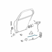 OEM 2002 Pontiac Sunfire Rod-Rear Side Door Locking Diagram - 22646598