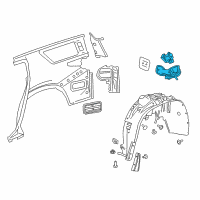 OEM 2022 Chevrolet Traverse Fuel Pocket Diagram - 84893076