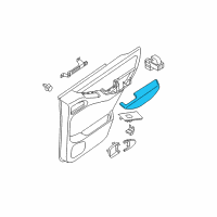 OEM 2012 Nissan Pathfinder Rear Door Armrest, Right Diagram - 82940-ZS30A