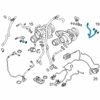 OEM BMW Pipe Diagram - 11-53-7-589-098