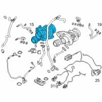 OEM BMW X5 Exchange-Turbo Charger Diagram - 11-65-7-848-115