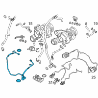 OEM 2010 BMW X6 Oil Pipe Diagram - 11-42-7-589-094