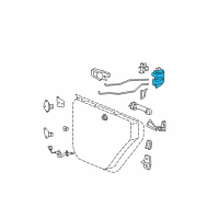 OEM 2011 Jeep Wrangler Rear Door Latch Right Diagram - 4589048AL