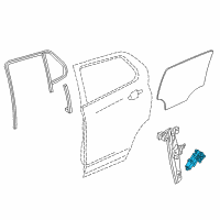 OEM 2021 Chevrolet Malibu Window Motor Diagram - 84198851