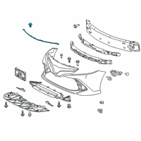 OEM Toyota Camry Front Weatherstrip Diagram - 53395-06070