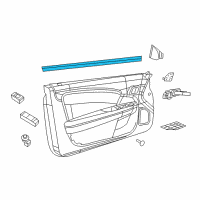 OEM Chrysler 200 WEATHERSTRIP-Front Door Belt Inner Diagram - 4673846AA